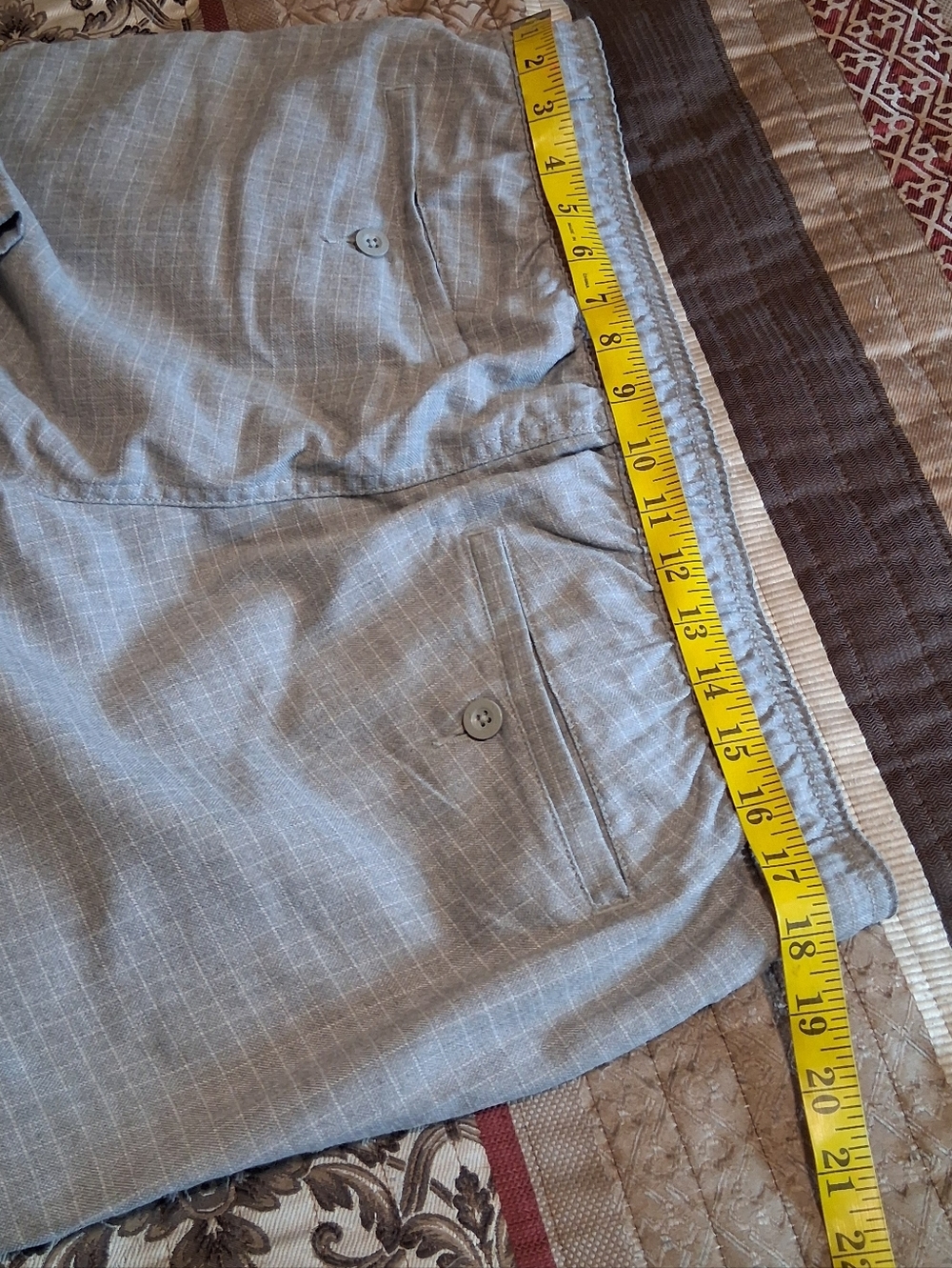 Hang Ten Sports Men Shorts Drawstring Pockets SzXL Gray Vacation Walk - Picture 7 of 15